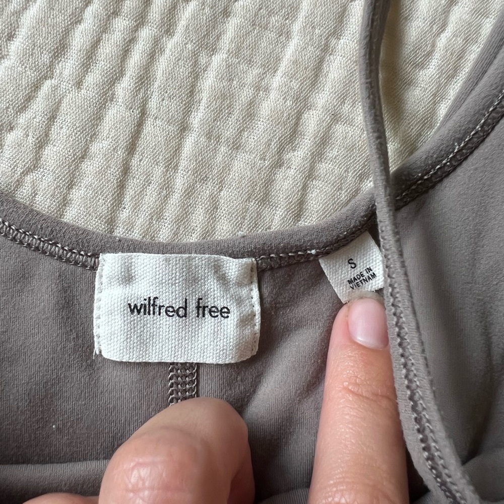 Wilfred Free Neutral Taupe Spaghetti Strap Jumpsuit - Picture 5 of 5